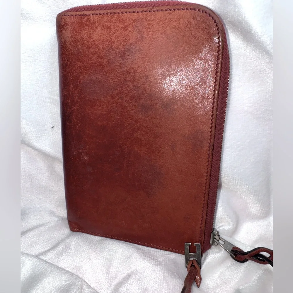 Hermès Zip Clutch Vintage, Rare Find, Excellent Condition-Rouge H- - Picture 16 of 16
